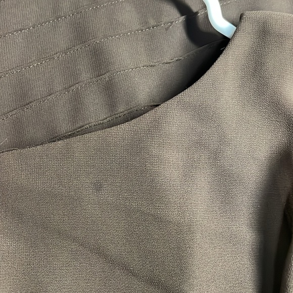 Vintage 90’s Liz Claiborne chocolate brown ruffle dress Size 12 - Picture 8 of 13